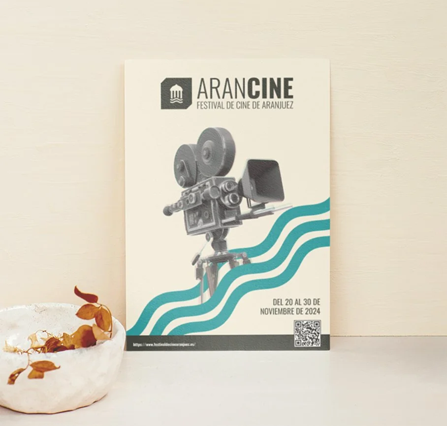 Cartel impreso del Festival de Cine de Aranjuez