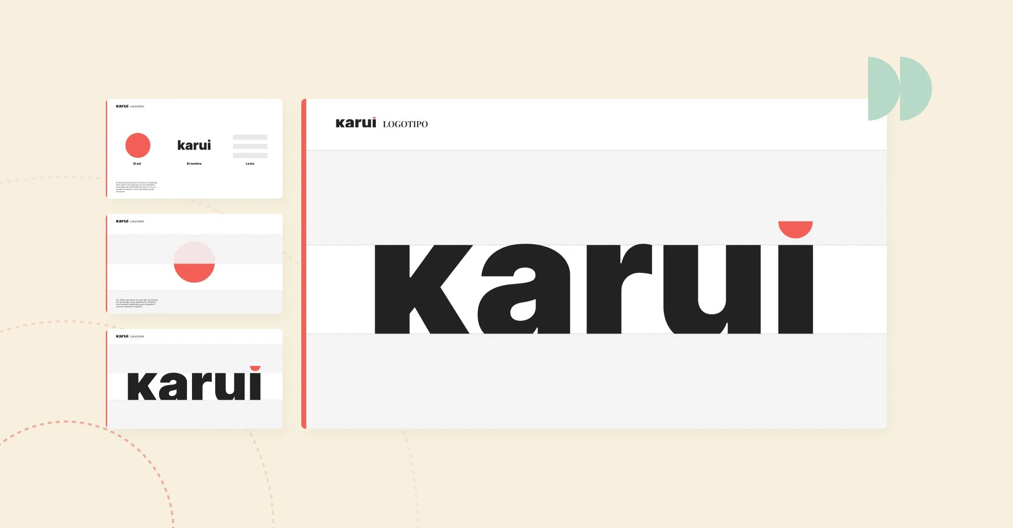 Versiones del logotipo de Karui